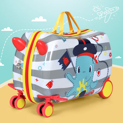 Kids Ride On Luggage - Octopus