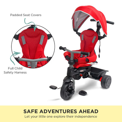 Veebee Explorer 3in1 Kids Trike With Canopy - Red