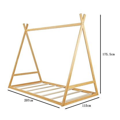 Kids Montessori Tent Floor Bed - King Single