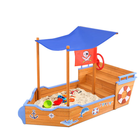 Boat Sand Pit With Canopy