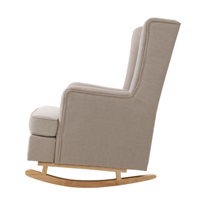 Rocking Armchair Feeding Chair - Beige